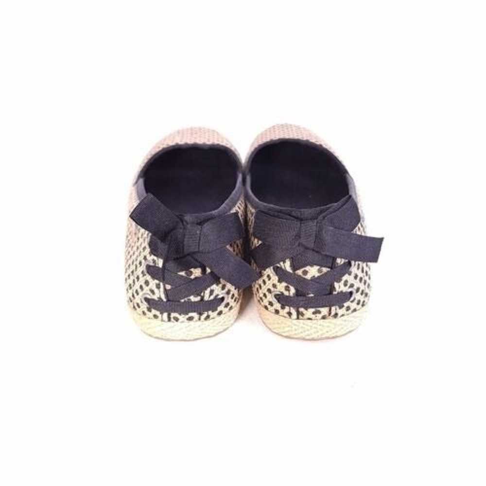 UGG Indah Burlap Black Tan Polka Dot Slip On Flat… - image 4