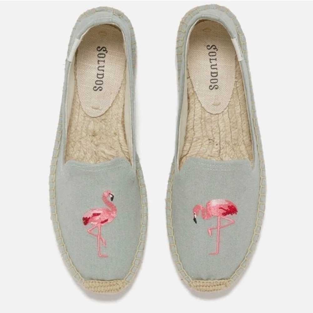 Soludos Flamingo Espadrilles Slip-On Canvas Shoes - image 2
