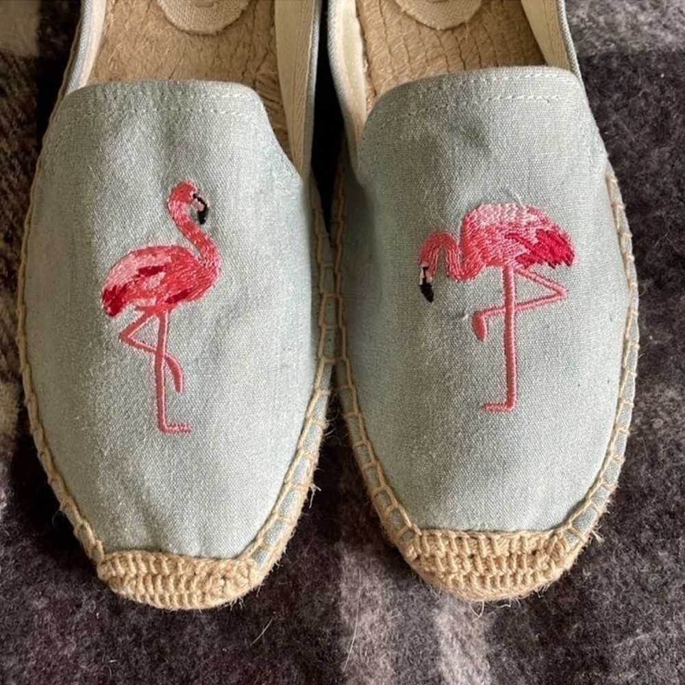 Soludos Flamingo Espadrilles Slip-On Canvas Shoes - image 4