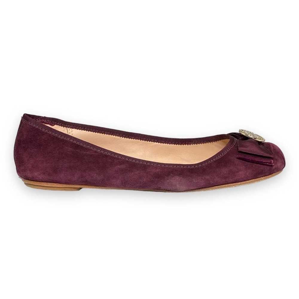 Kate Spade Maroon Fontana Ballerina Flats 6.5 MED - image 1