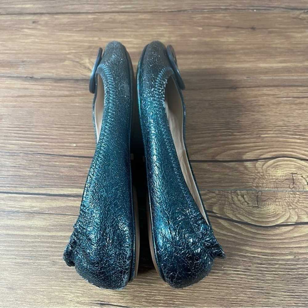 Tory Burch Minnie Blue Glitter Slip-On Flats Wome… - image 6