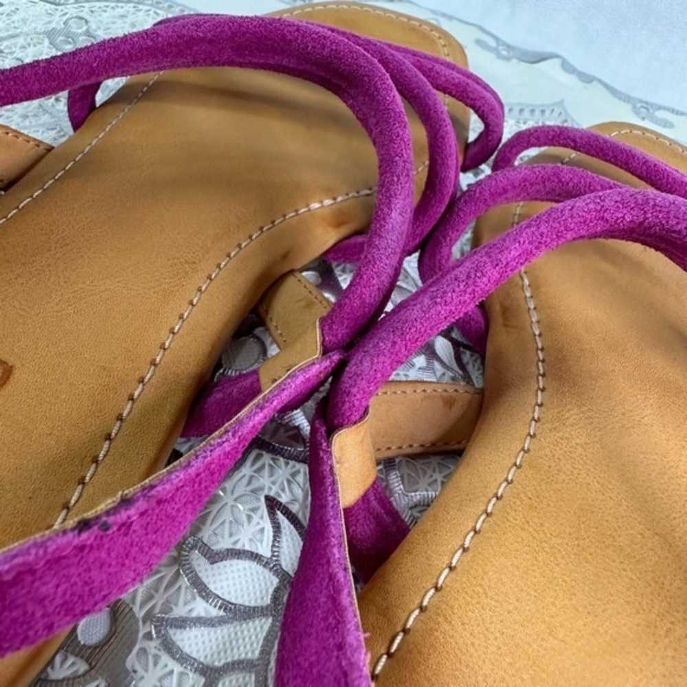 LIKE NEW UGG® mytis pink Strappy Flat Suede Ankle… - image 6