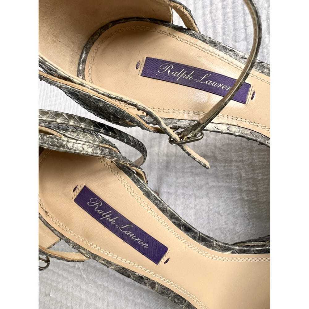 Ralph Lauren Purple Label Python heels - image 7