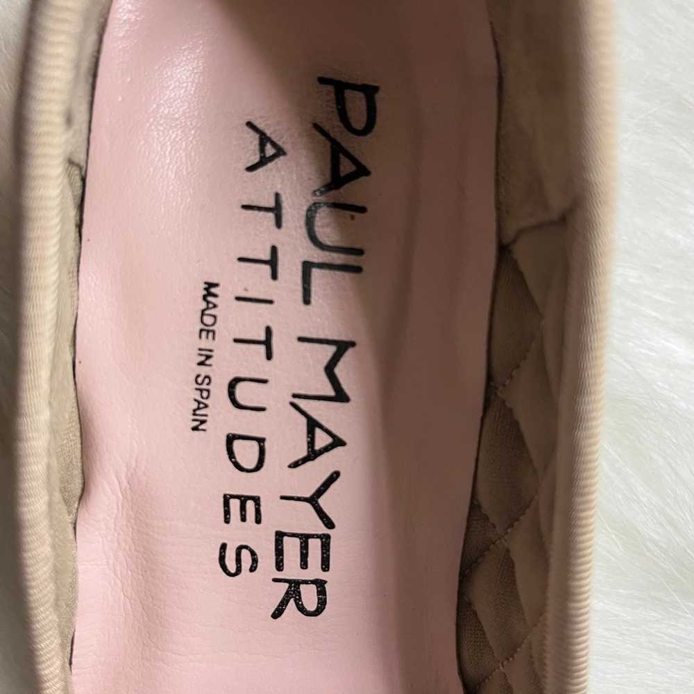 Paul Mayer Attitudes Quilted Ballet Flats in Meta… - image 6