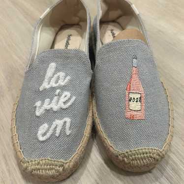 NWOT Soludos La Vie En Rose Slip On Espadrilles 6.