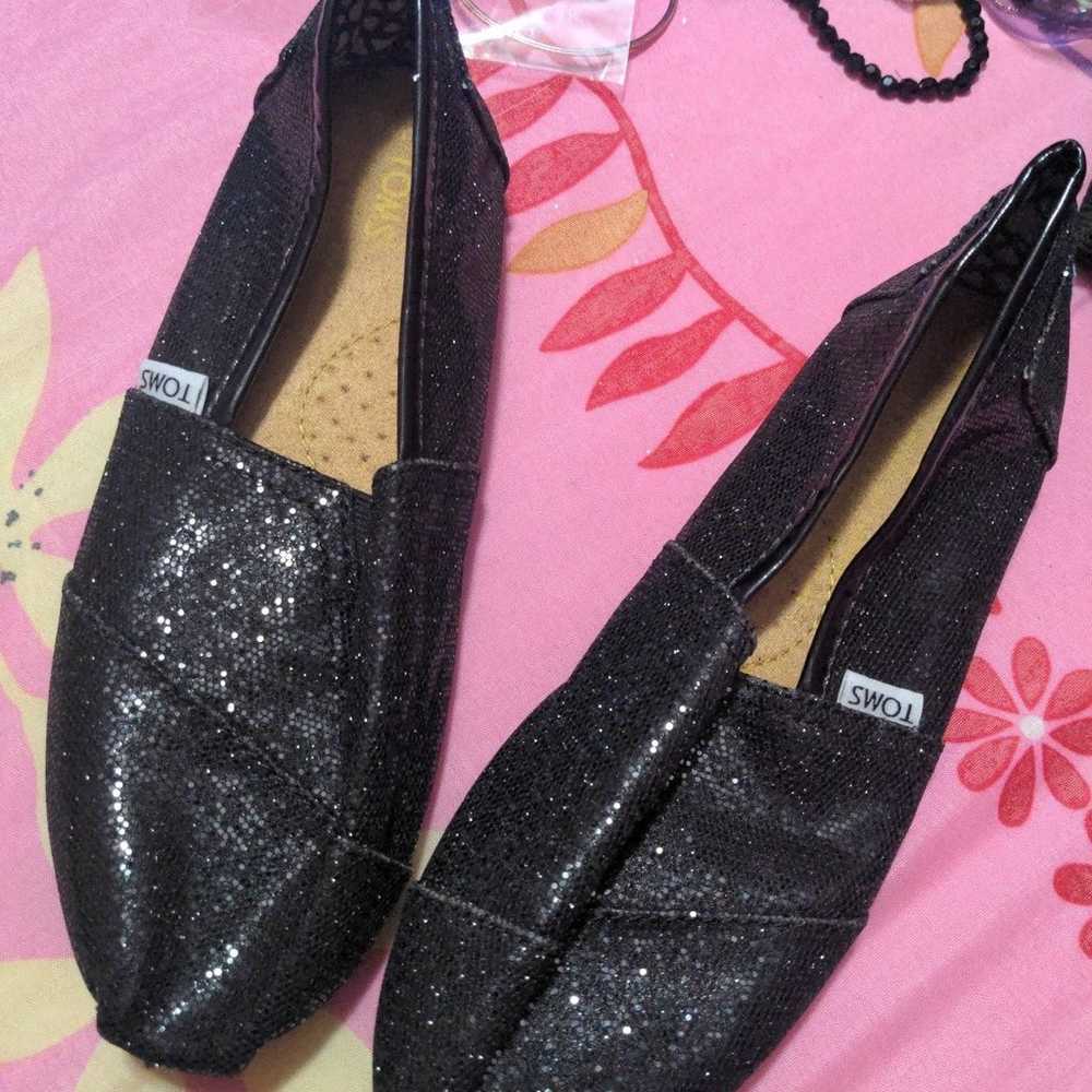 Toms Womens Glittery Slip On - image 1