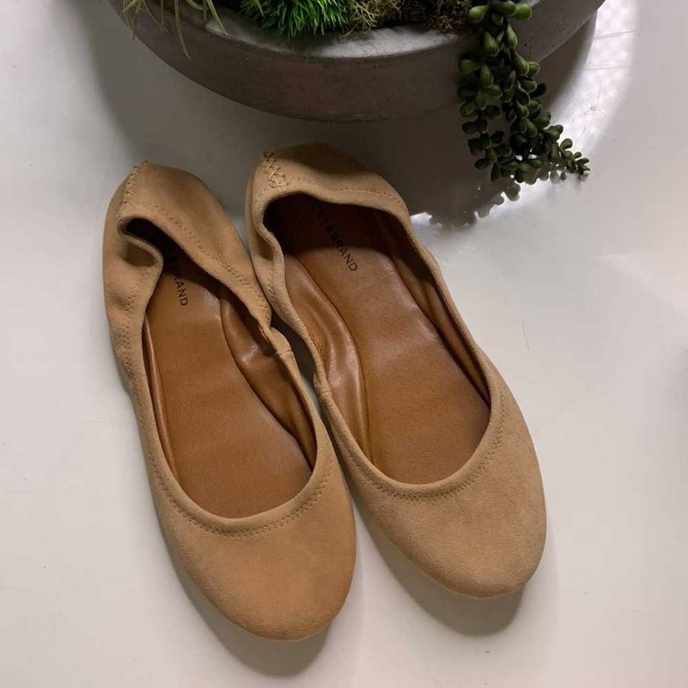 NWOT Lucky Brand Emmie Suede Ballet Flat in tan c… - image 10