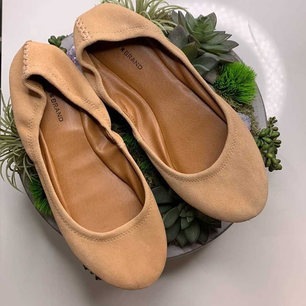 NWOT Lucky Brand Emmie Suede Ballet Flat in tan c… - image 3