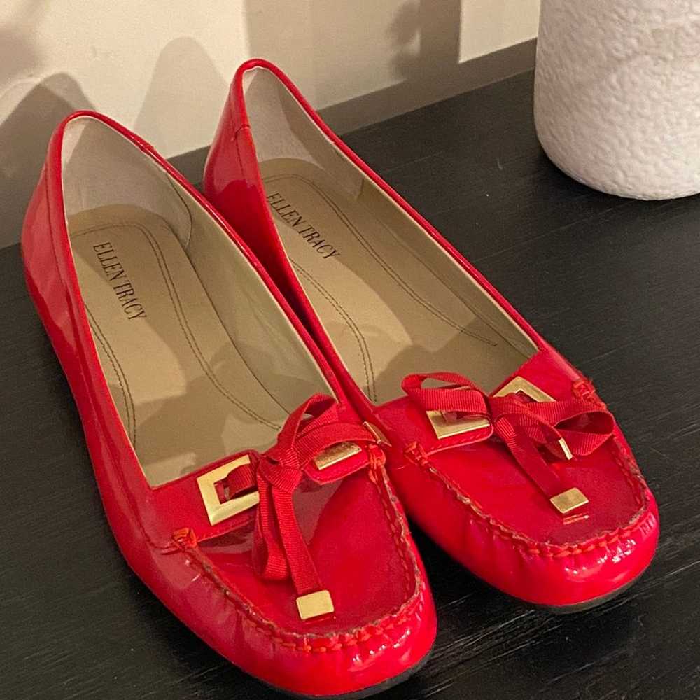 Cherry Red Patent Leather Flats - image 4