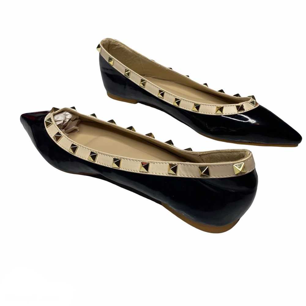 Maiernisi black Rockstud ballerina flats - image 10