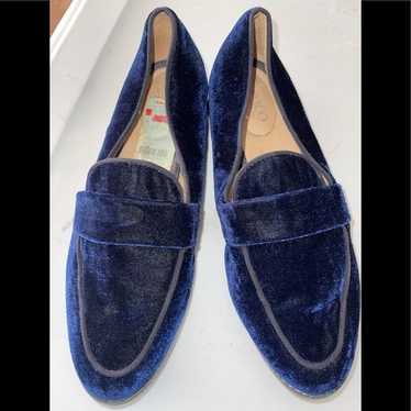 Franco Sarto Hudley Blue Velvet Loafers Flats