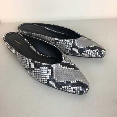 Banana Republic Snake Print Flats Slides - image 1