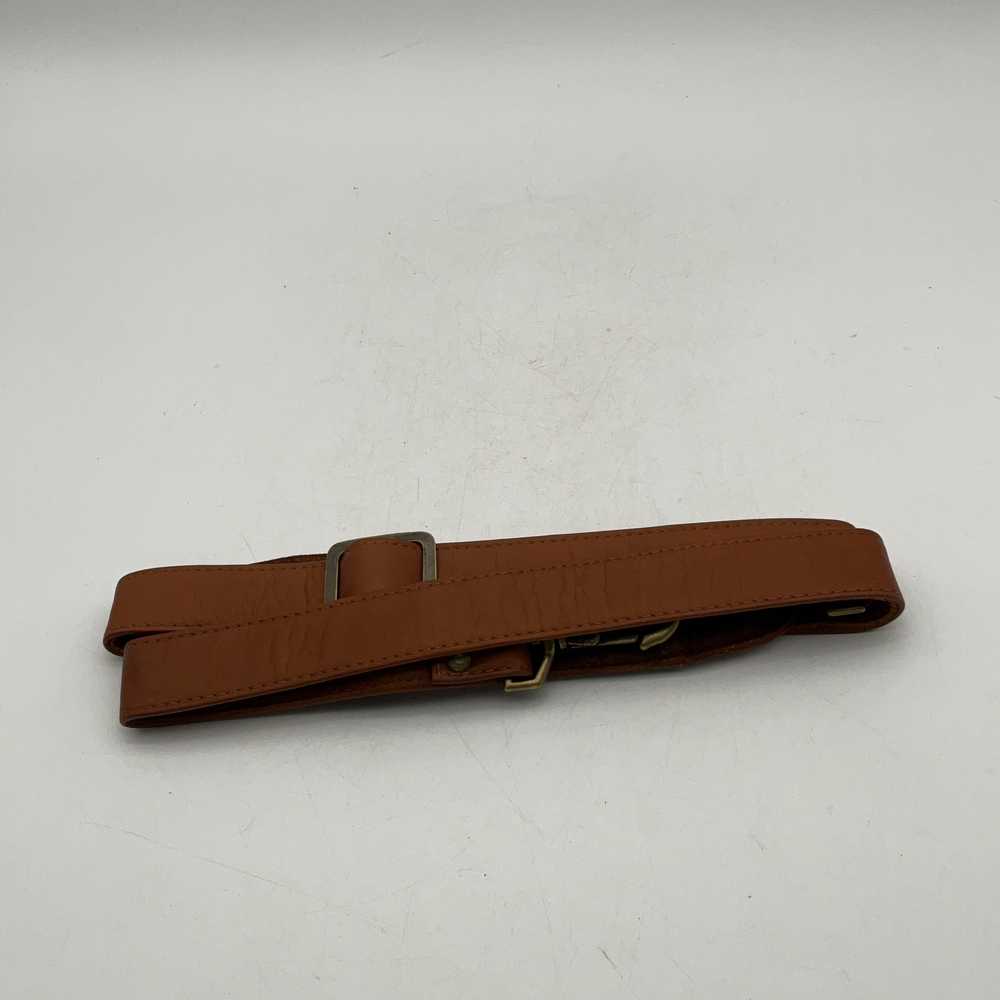 Mens Brown Leather Replacement Adjustable Travel … - image 1