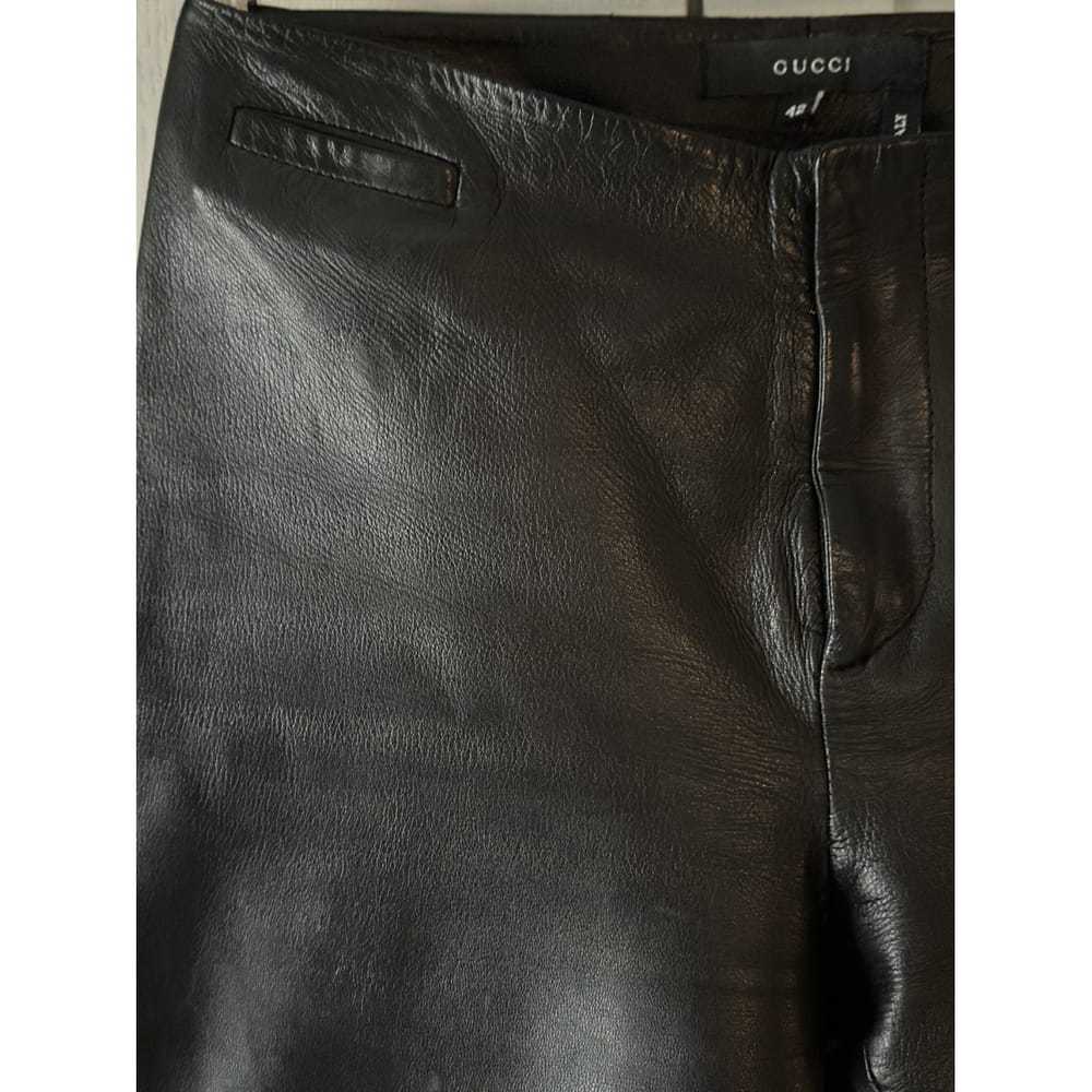 Gucci Leather trousers - image 3