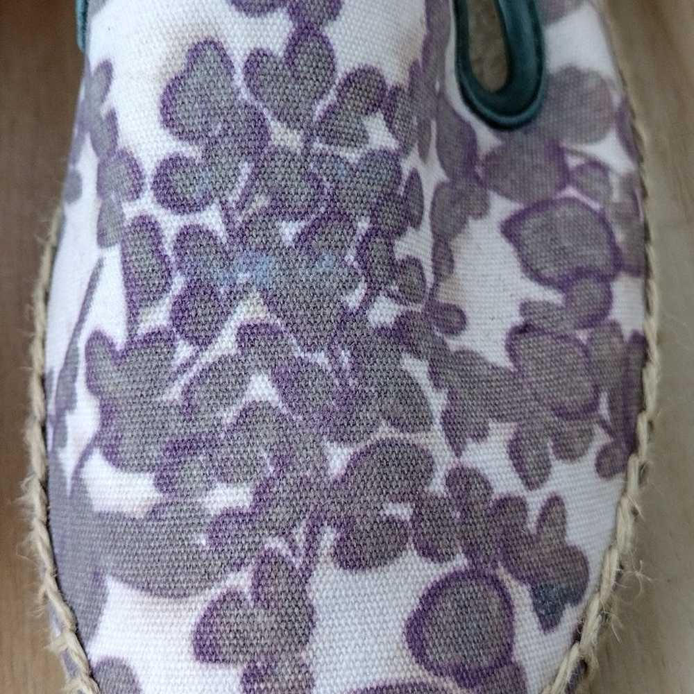 Tory Burch Floral Print Espadrille Flats Size 7 F… - image 2