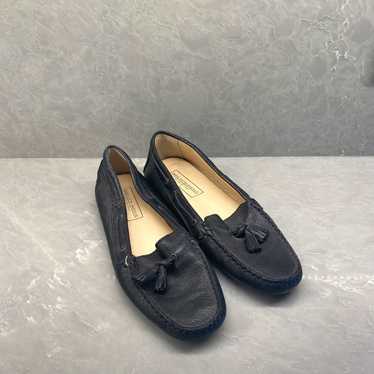 Saks Fifth Avenue Shoes Womens Black Slip On Mocc… - image 1