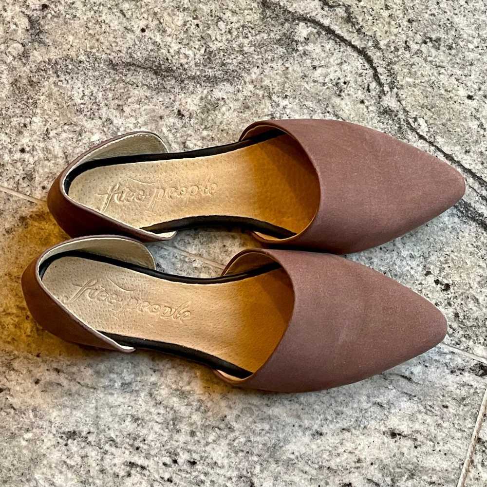 Free People Flats size 38 brown suede - image 3