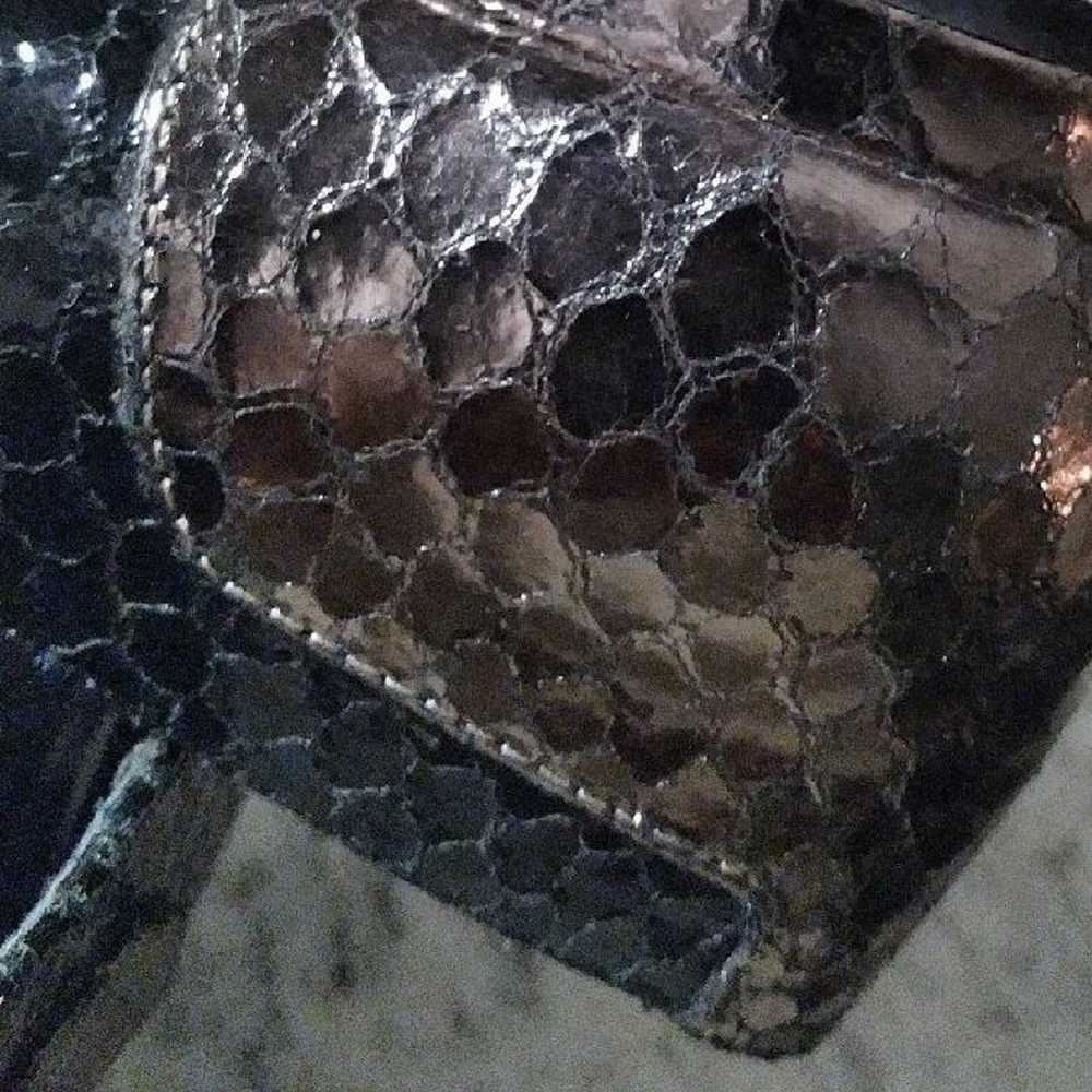 Dolce Vita  Black Snake Leather Oxfords Loafers - image 3
