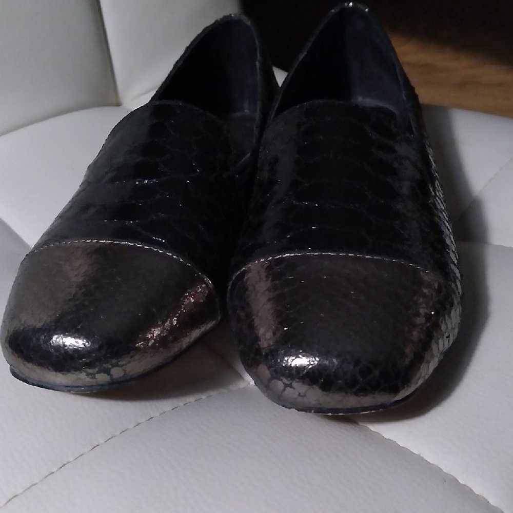 Dolce Vita  Black Snake Leather Oxfords Loafers - image 8