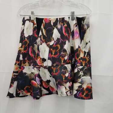 Nicole Miller Artelier Floral Skirt Size 10 - image 1