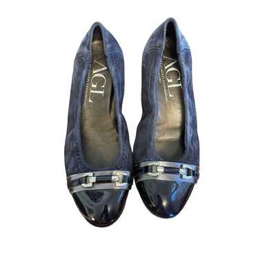 AGL flats black metallic 39.5 shoes Monika - image 1