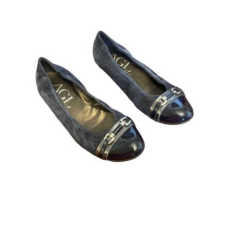AGL flats black metallic 39.5 shoes Monika - image 2