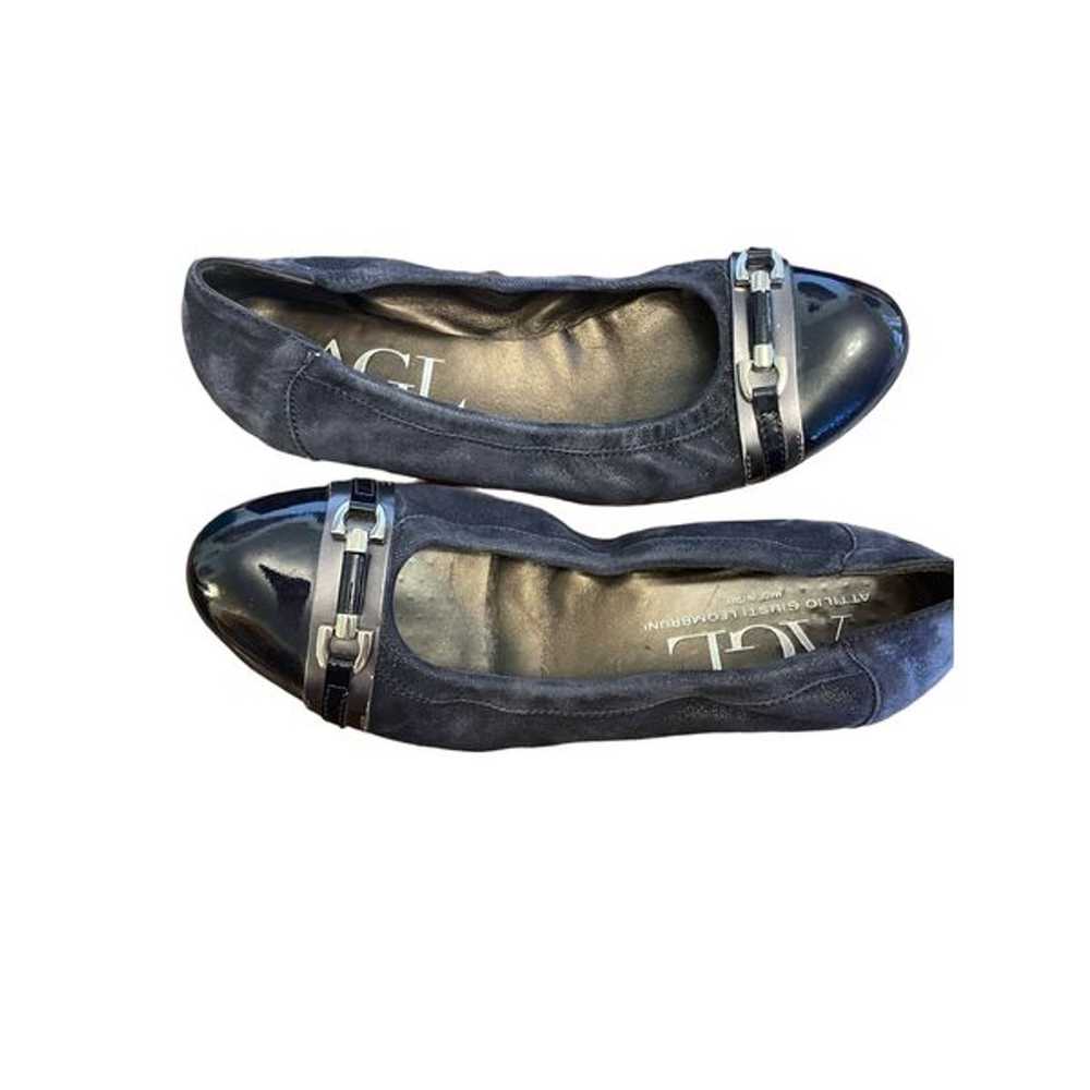AGL flats black metallic 39.5 shoes Monika - image 3