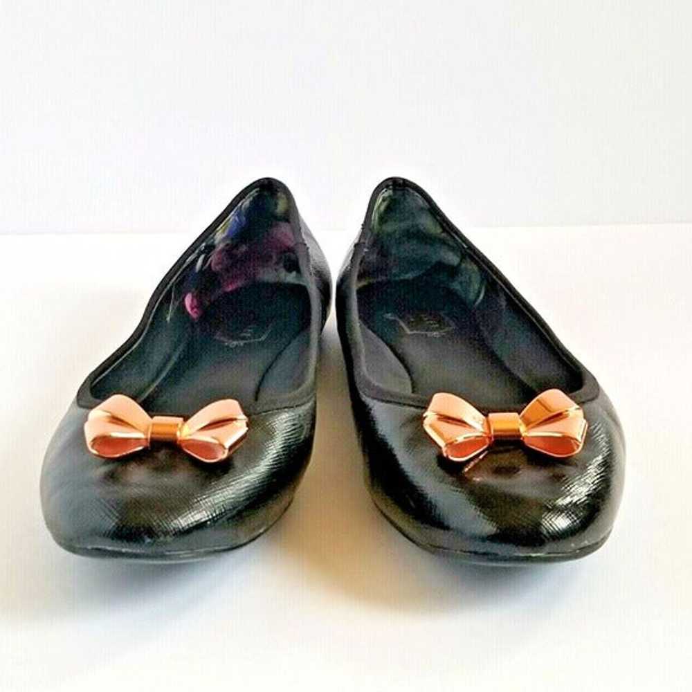 Ted Baker Womens Imme 2 Black Ballet Flats Bow Sz… - image 5