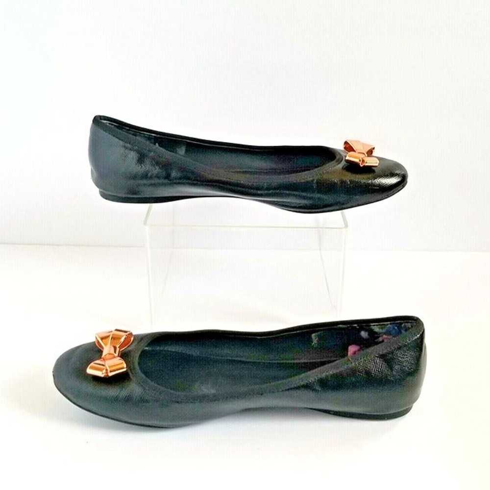 Ted Baker Womens Imme 2 Black Ballet Flats Bow Sz… - image 6