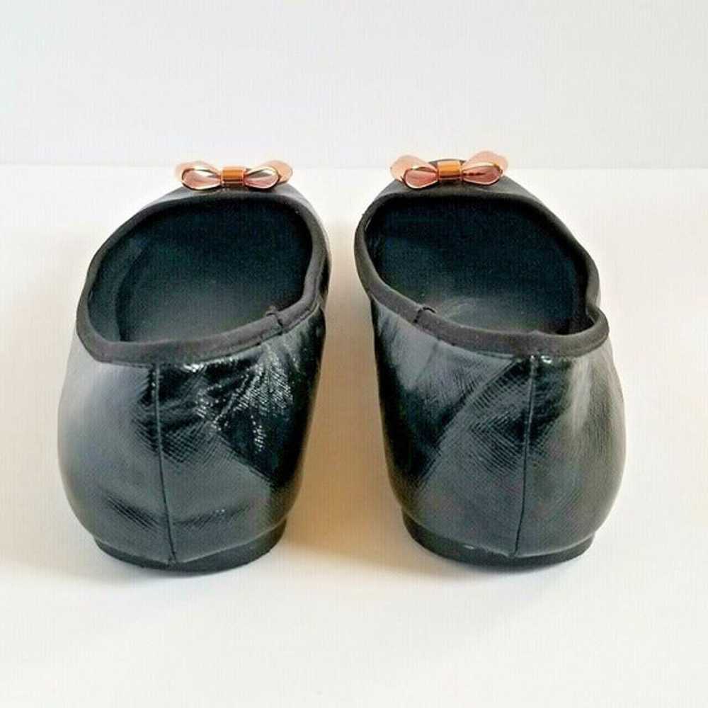 Ted Baker Womens Imme 2 Black Ballet Flats Bow Sz… - image 8