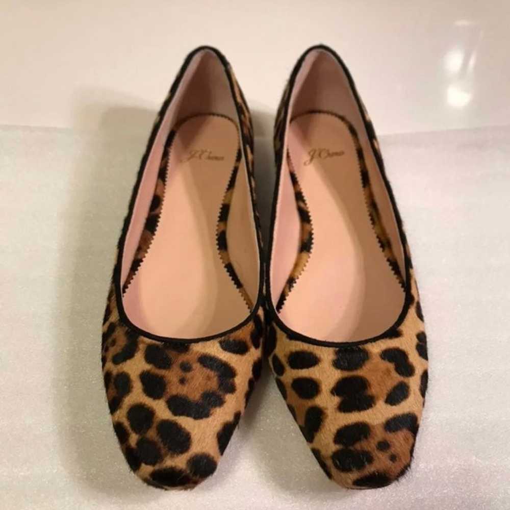 JCrew Leopard Print Calf Hair Shoes - image 1