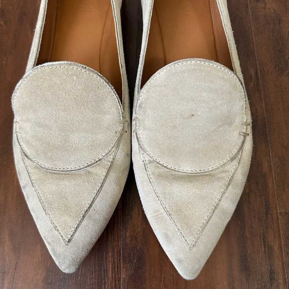 M. GEMI “The Gia” Pointed Toe Suede Flat in Taupe… - image 4