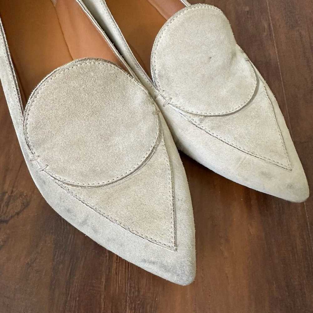 M. GEMI “The Gia” Pointed Toe Suede Flat in Taupe… - image 5
