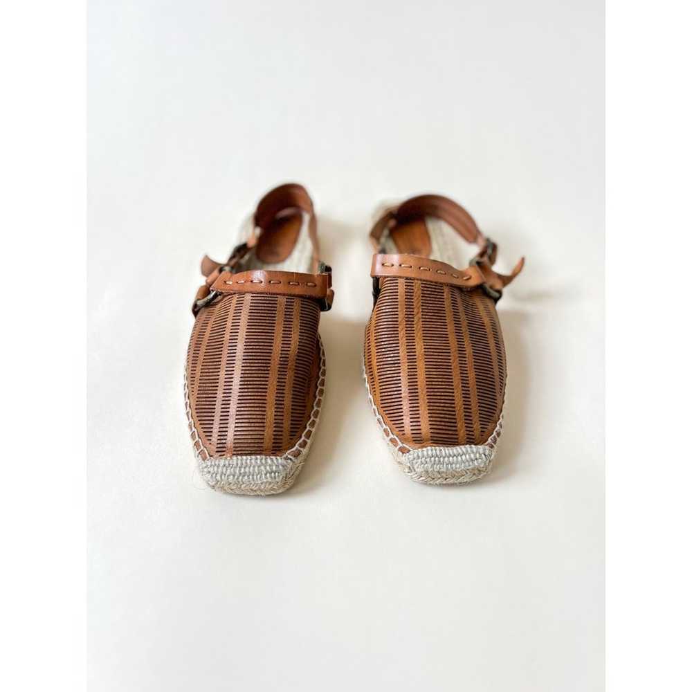 Free People Women's Brown Leather Cabo Espadrille… - image 5