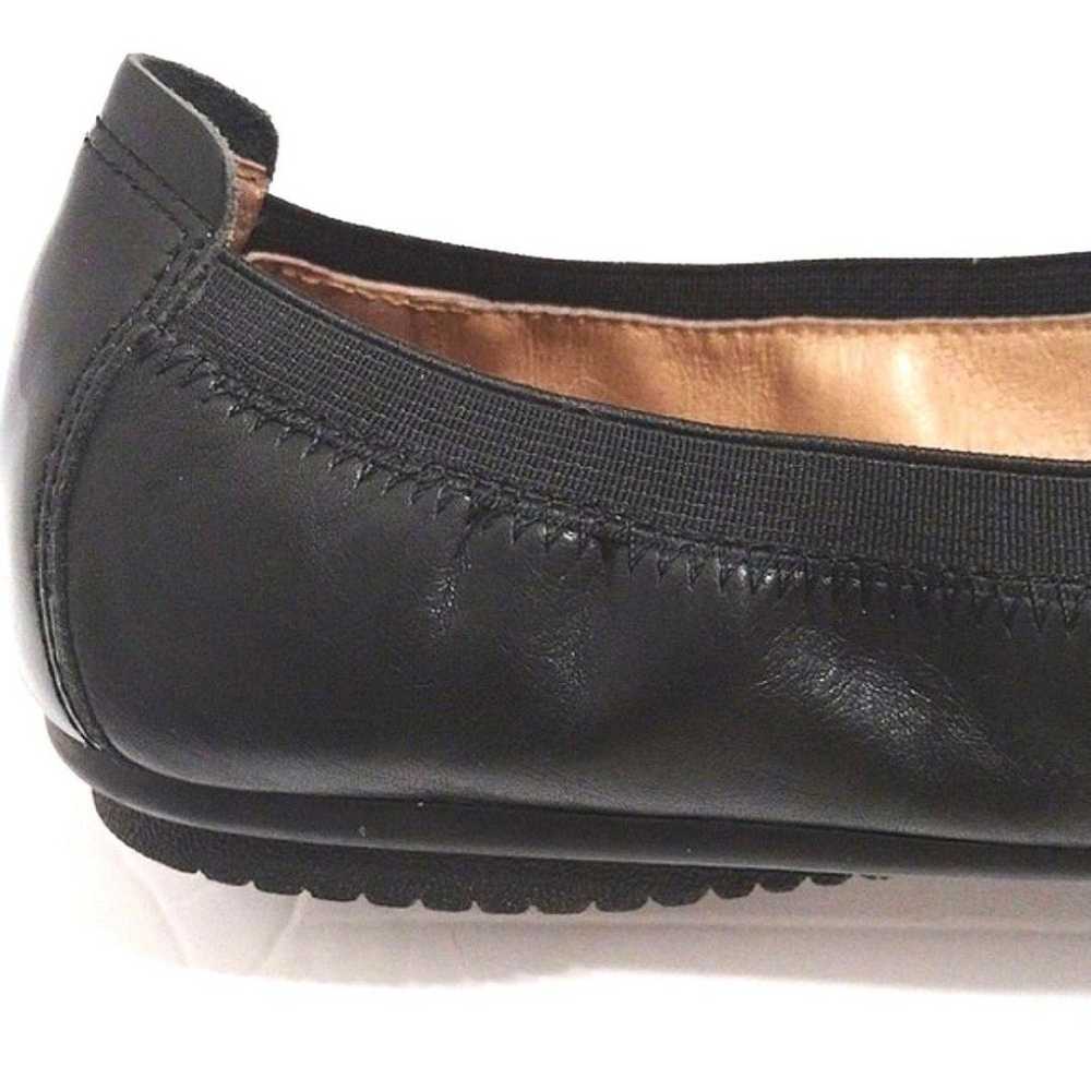 Josef Seibel PIPPA Black Leather Flats Women's US… - image 8