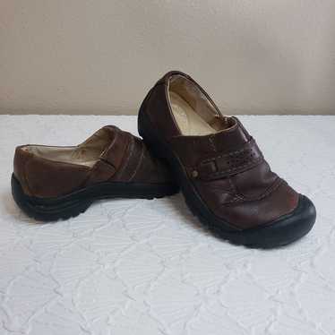 Keen Kaci Leather Slip Ons, size 7.5