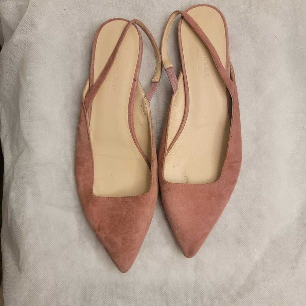 Everlane editor slingback suede flat size 8.5 - image 3