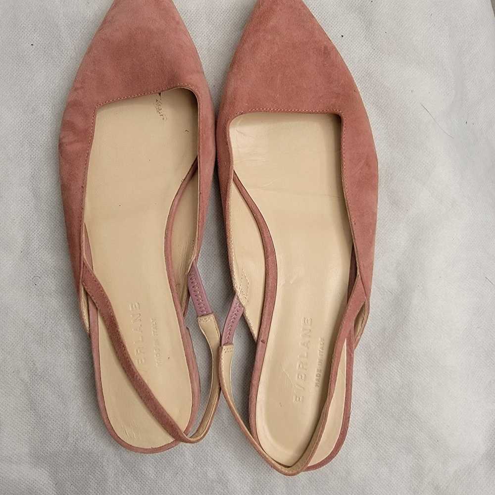 Everlane editor slingback suede flat size 8.5 - image 4