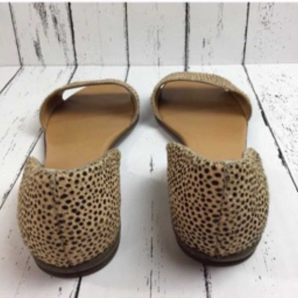 J. Crew Calf Hair Cheetah Peep Toe Flats - image 3