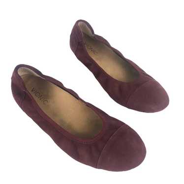 Vionic Orthotic Natalia Burgundy Flats