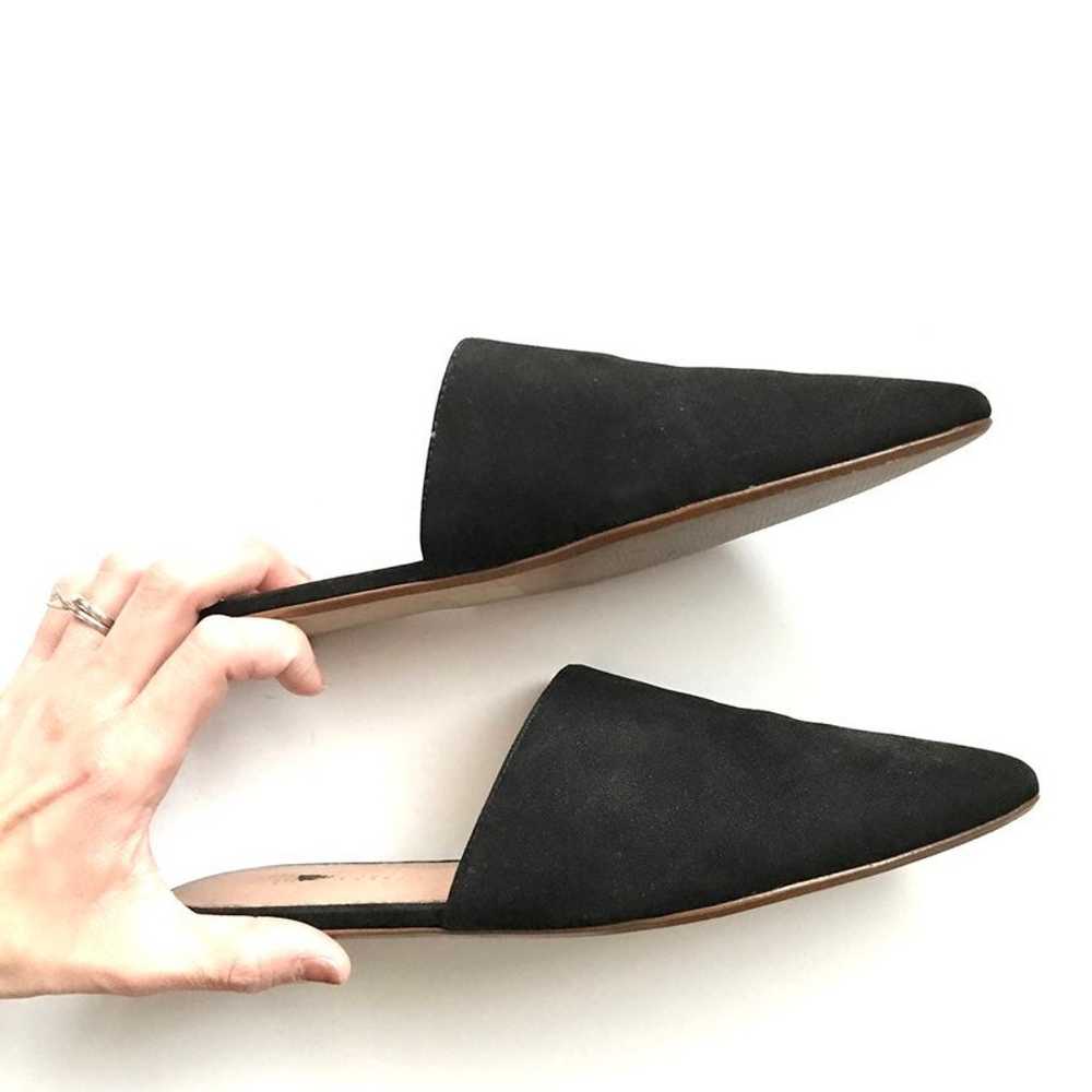 Madewell Black Elie Suede Slipper Flats - image 5