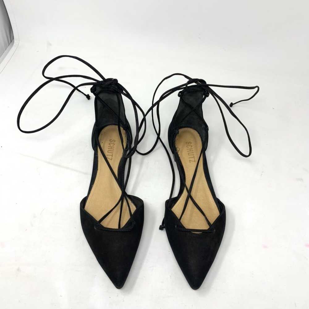 Schutz Neida black pointed toe flats 6.5 - image 2