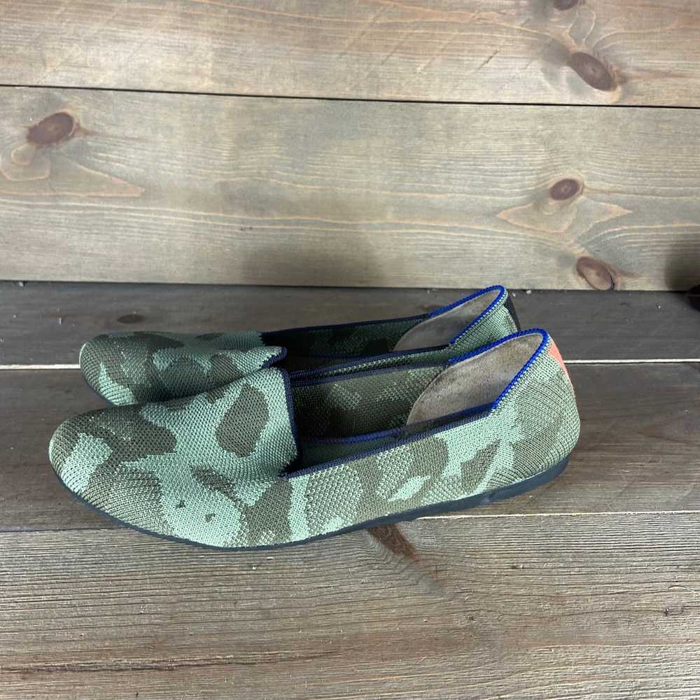 rothys the loafer womens size 7 shoes green camo … - image 1