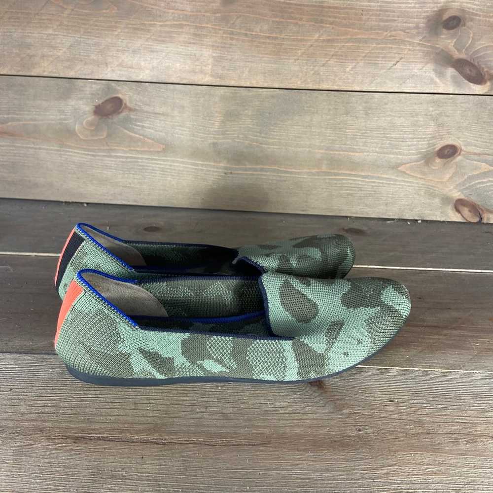 rothys the loafer womens size 7 shoes green camo … - image 2