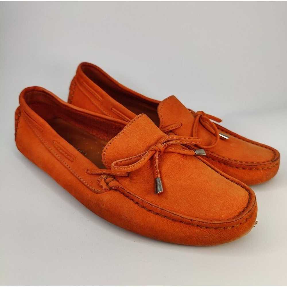 Orange Mercanti Fiorentini Loafers Sz9 B Moc Toe … - image 1
