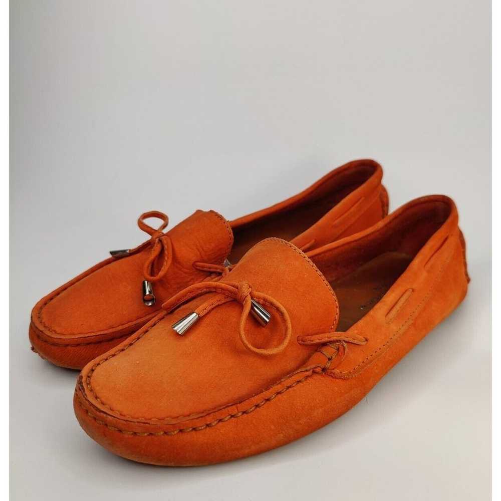 Orange Mercanti Fiorentini Loafers Sz9 B Moc Toe … - image 3