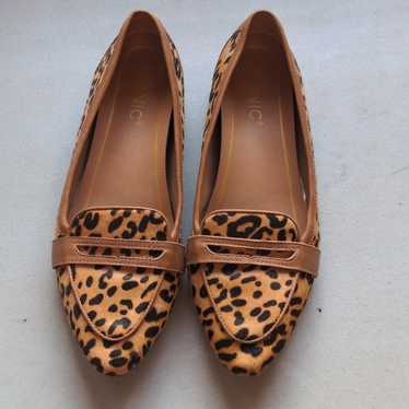 Vionic Savanah Leopard Tan Leathers Almond Toe Pe… - image 1