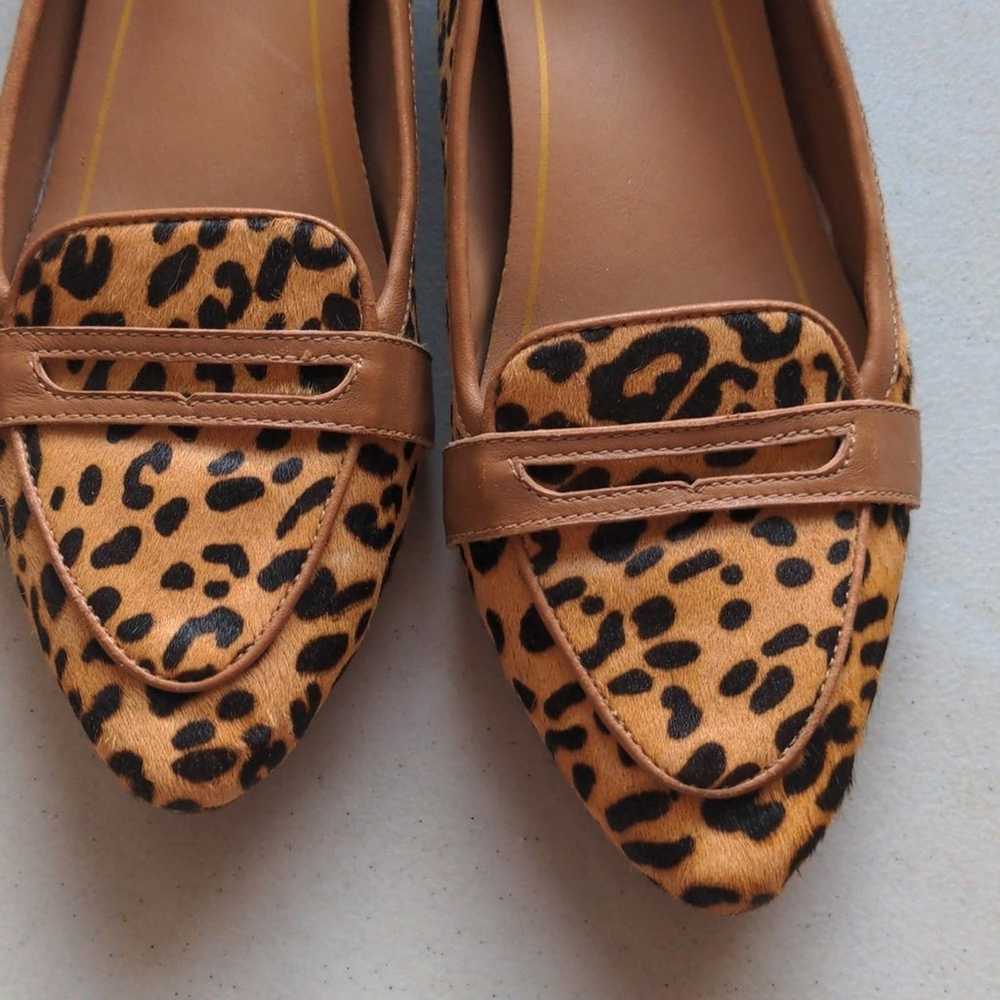 Vionic Savanah Leopard Tan Leathers Almond Toe Pe… - image 5