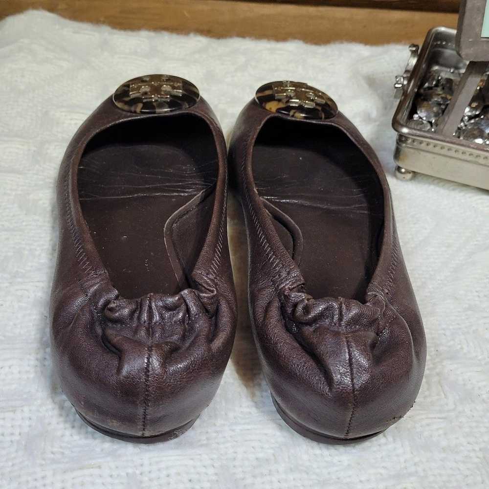 Tory Burch Dark Brown Tortoise Shell Ballet Flats - image 7