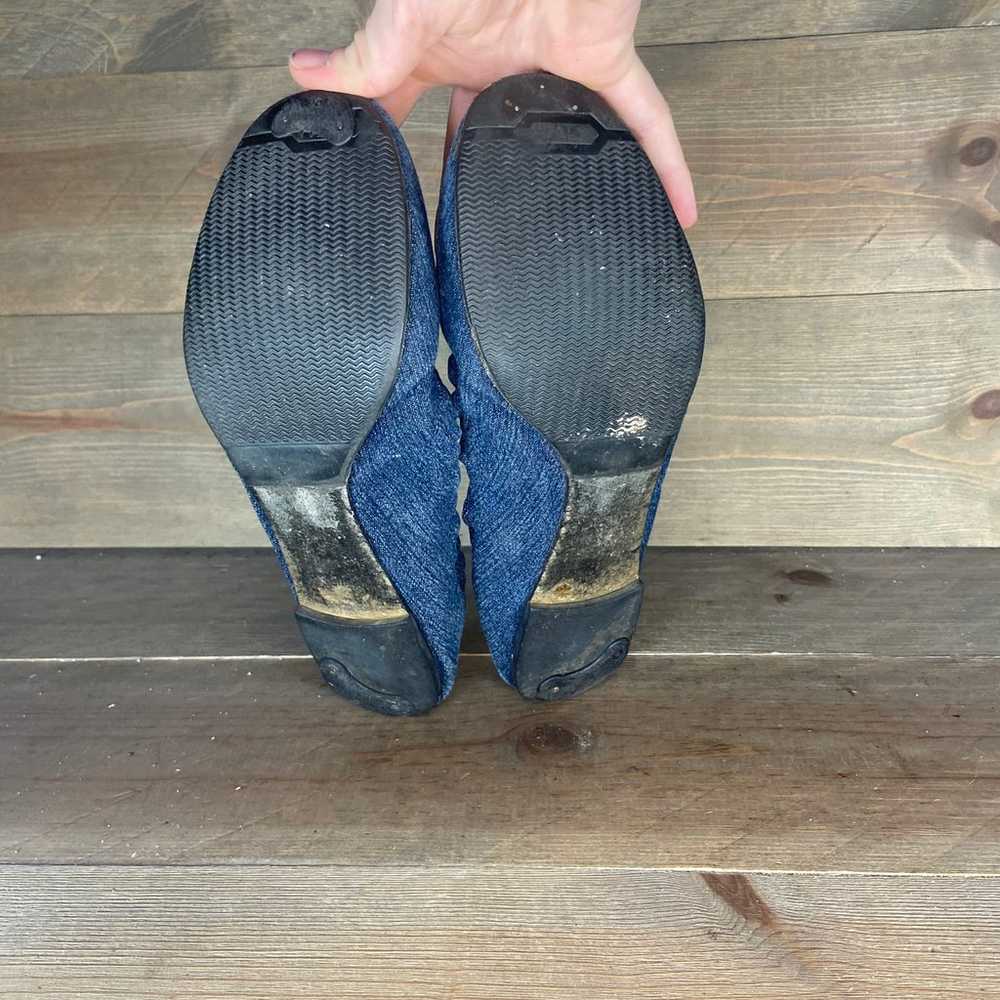Tory Burch Womens size 9 shoes blue denim slip on… - image 7